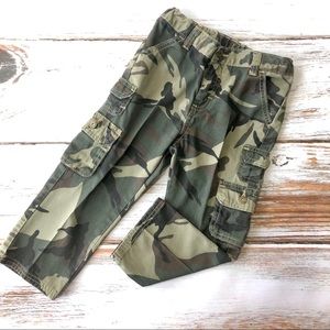 Olive Green Camo Cargo Pants 4T